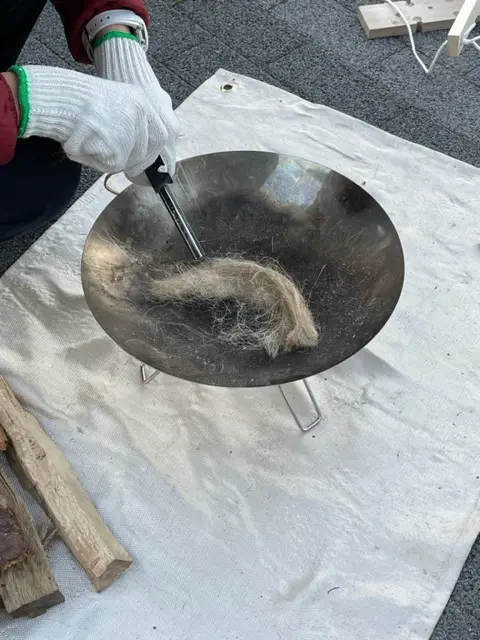 火を起こす体験