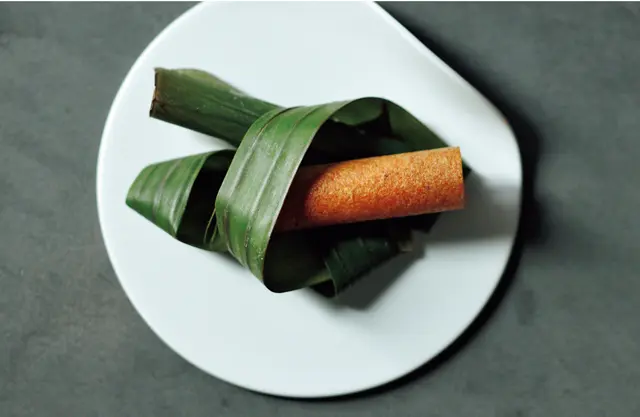 お茶菓子。バナナのカンノーリ