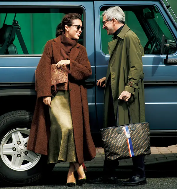 大草直子の休日ファッションコーデ　パートナーと車で旅行に行くときコーデ 