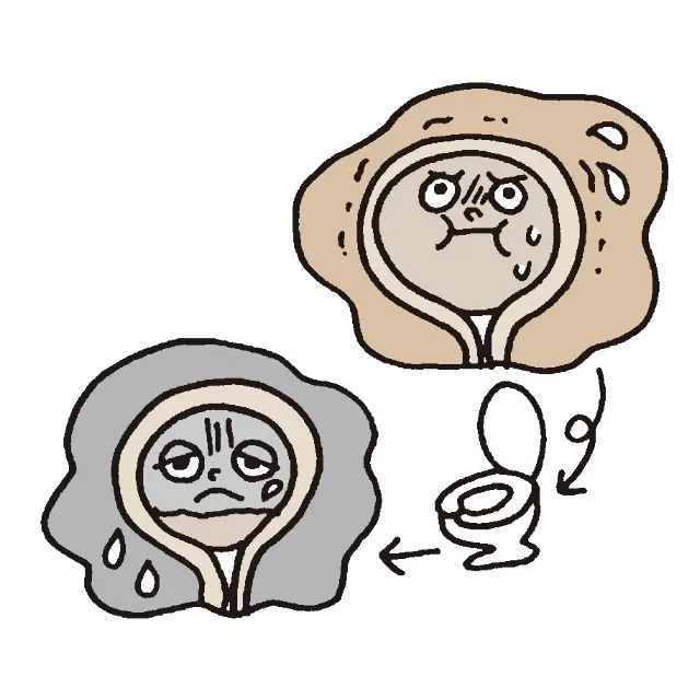 がまんしないで自然な尿意に従って。