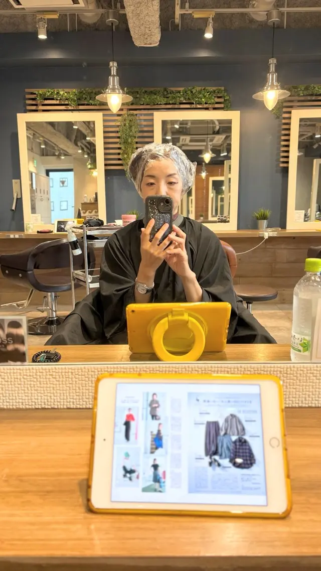 白髪染め　アラフィフ　美容院　うねり　癖を活かす