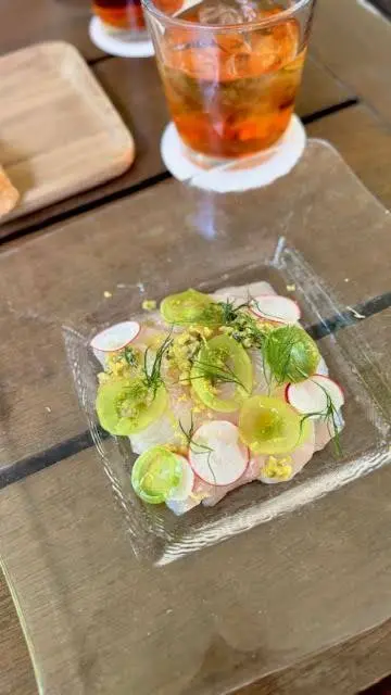 季節のお魚のカルパッチョ