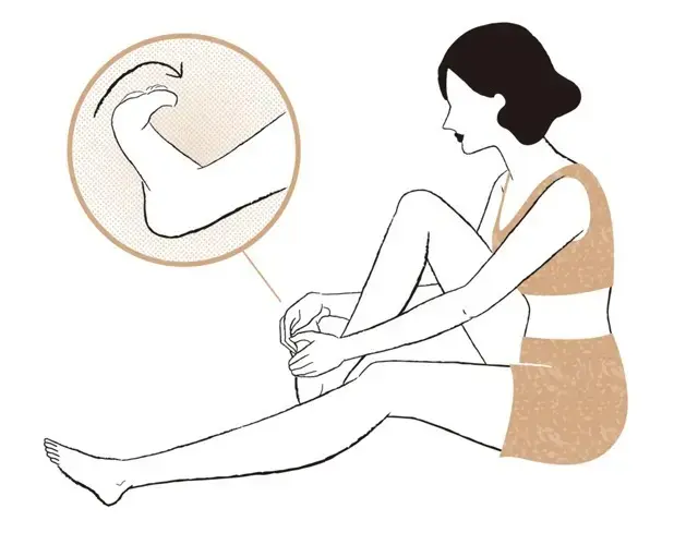 足底腱膜のマッサージ