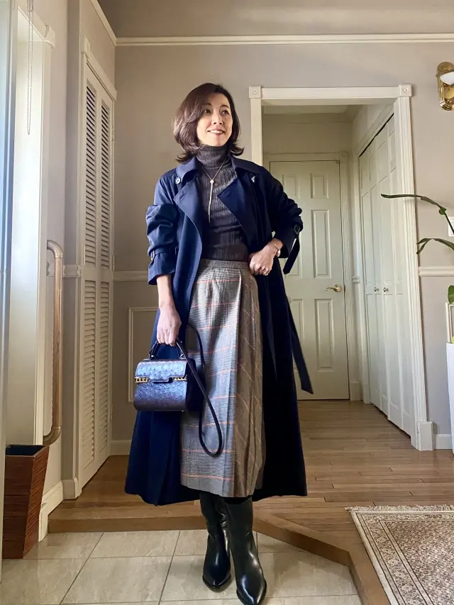 寒い日のお気に入りのトレンチコートの画像_1