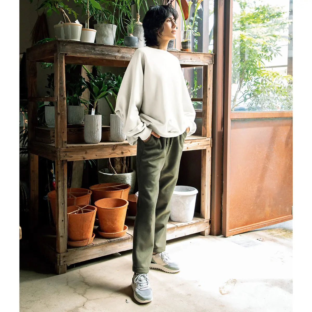 COGTHEBIGSMOKE マッシブスウェット、ドローストリングパンツ