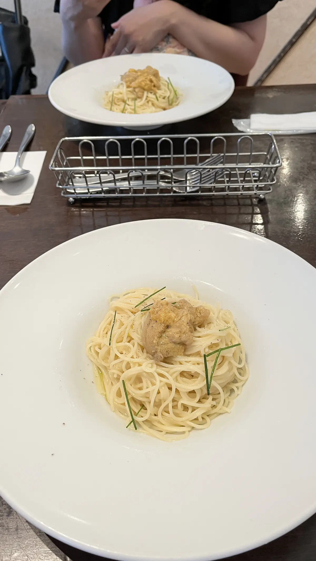 ママになった友人と夏限定ウニパスタの満喫の画像_3