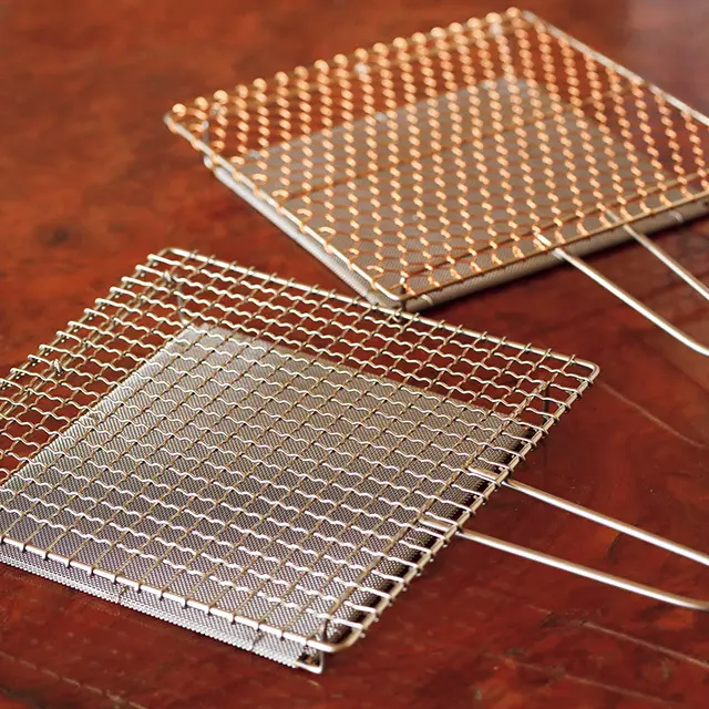 ステンレス手付焼網