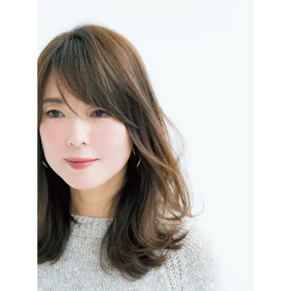 50代に似合うロングヘア