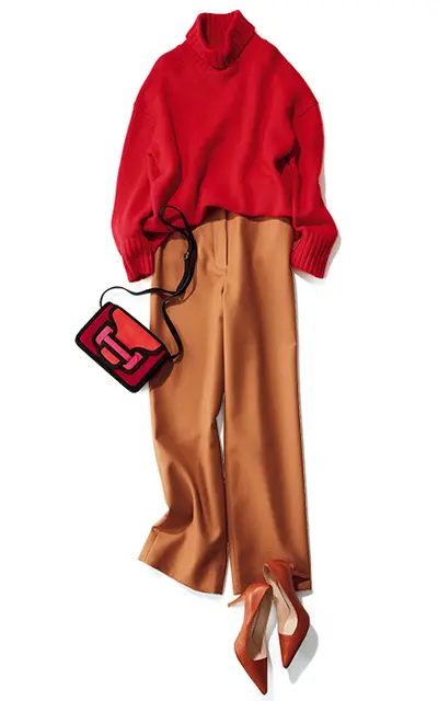 キャメル　パンツ