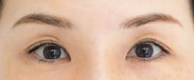 自前メイクの眉