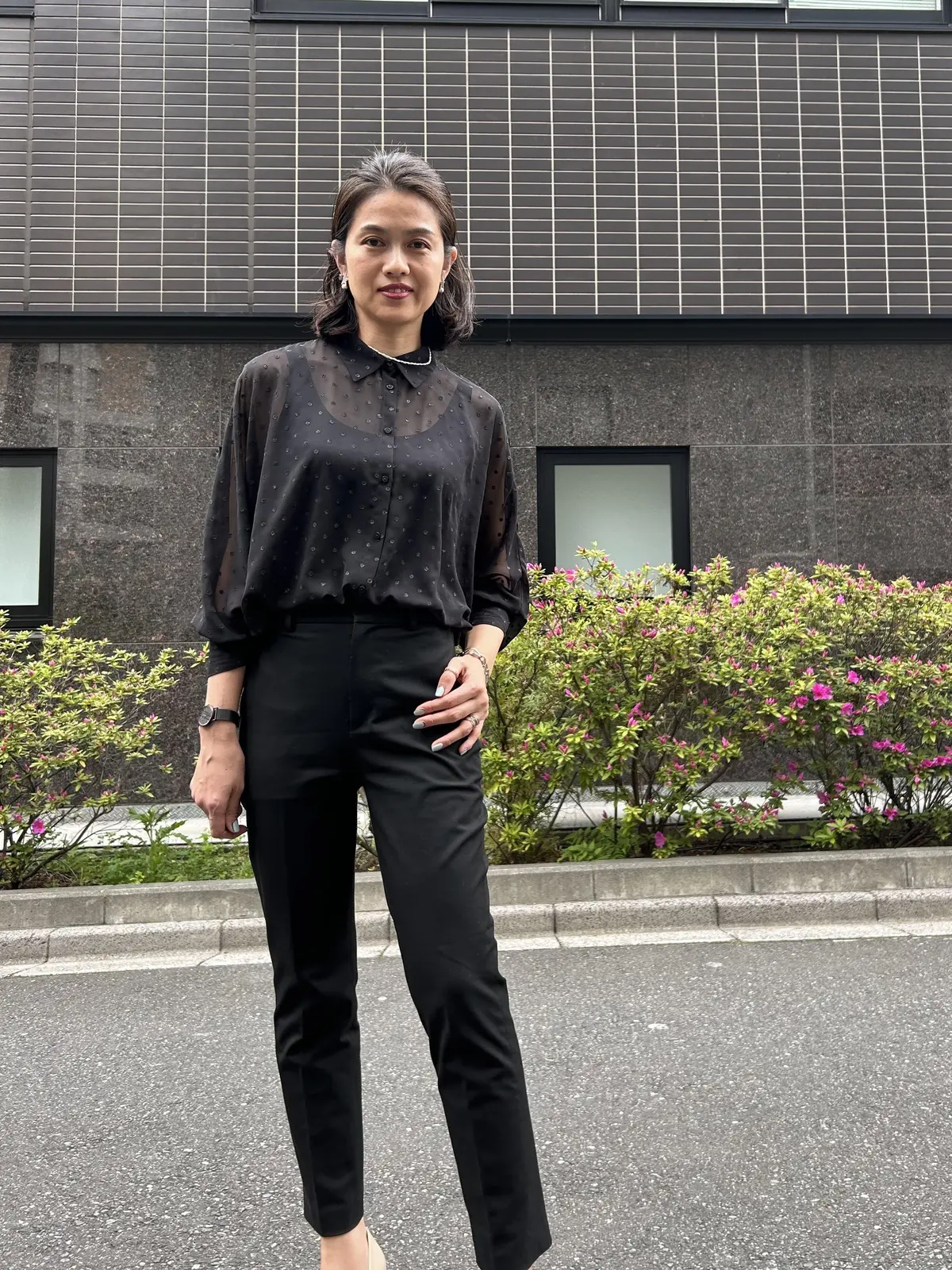 ZARA シアーブラウス