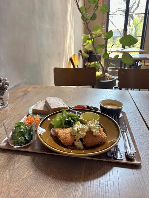 天井が高くて開放感のある素敵なカフェで美の画像_3