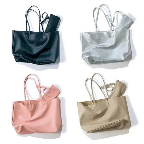 a-jolie×eclat 薄軽レザートートバッグ ￥19,800+税