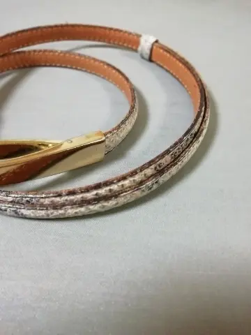 アパレルショップ《バビロン》で以前購入したパイソンレザーベルト