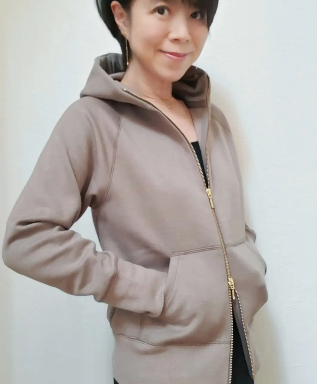 BARNYARDSTORMのダブルフェイスパーカー。生地がしっかりしていてシルエットもスッキリしてます。