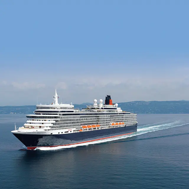 総トン数90900トン　全長294m　乗 客定員数2081人　デッキ数12　スイ ミングプール２　レストラン８　ラウ ンジ＆バーなど９　約７割のキャビン がベランダつき　船内言語は英語