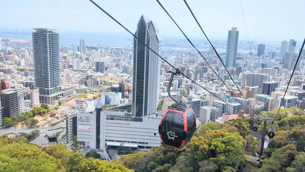 ロープウェイからの眺め