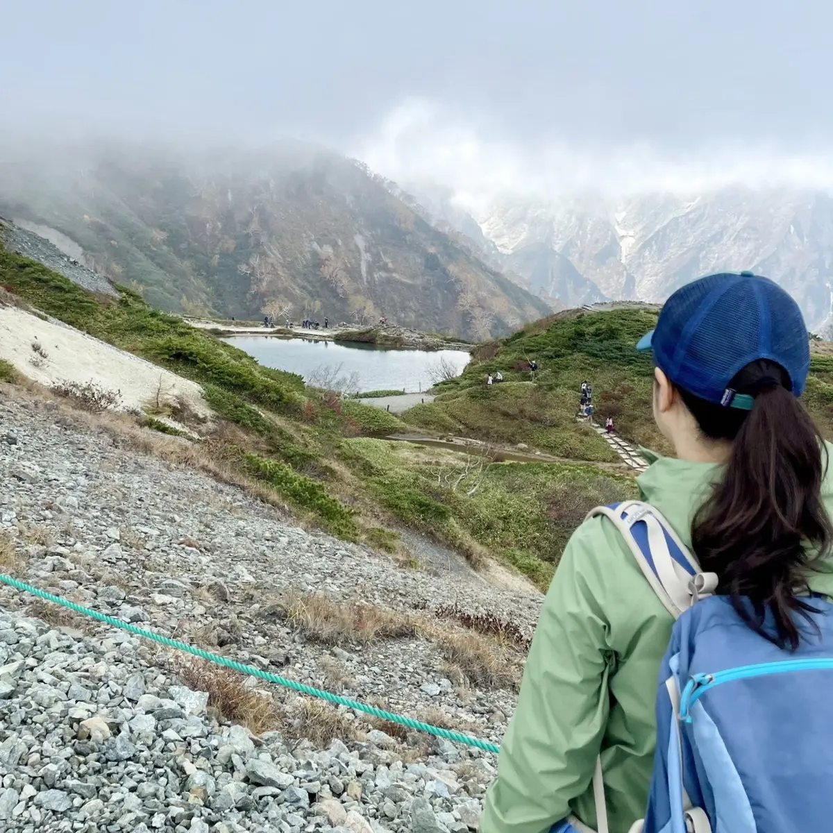 長野県白馬にある八方尾根から見た八方池