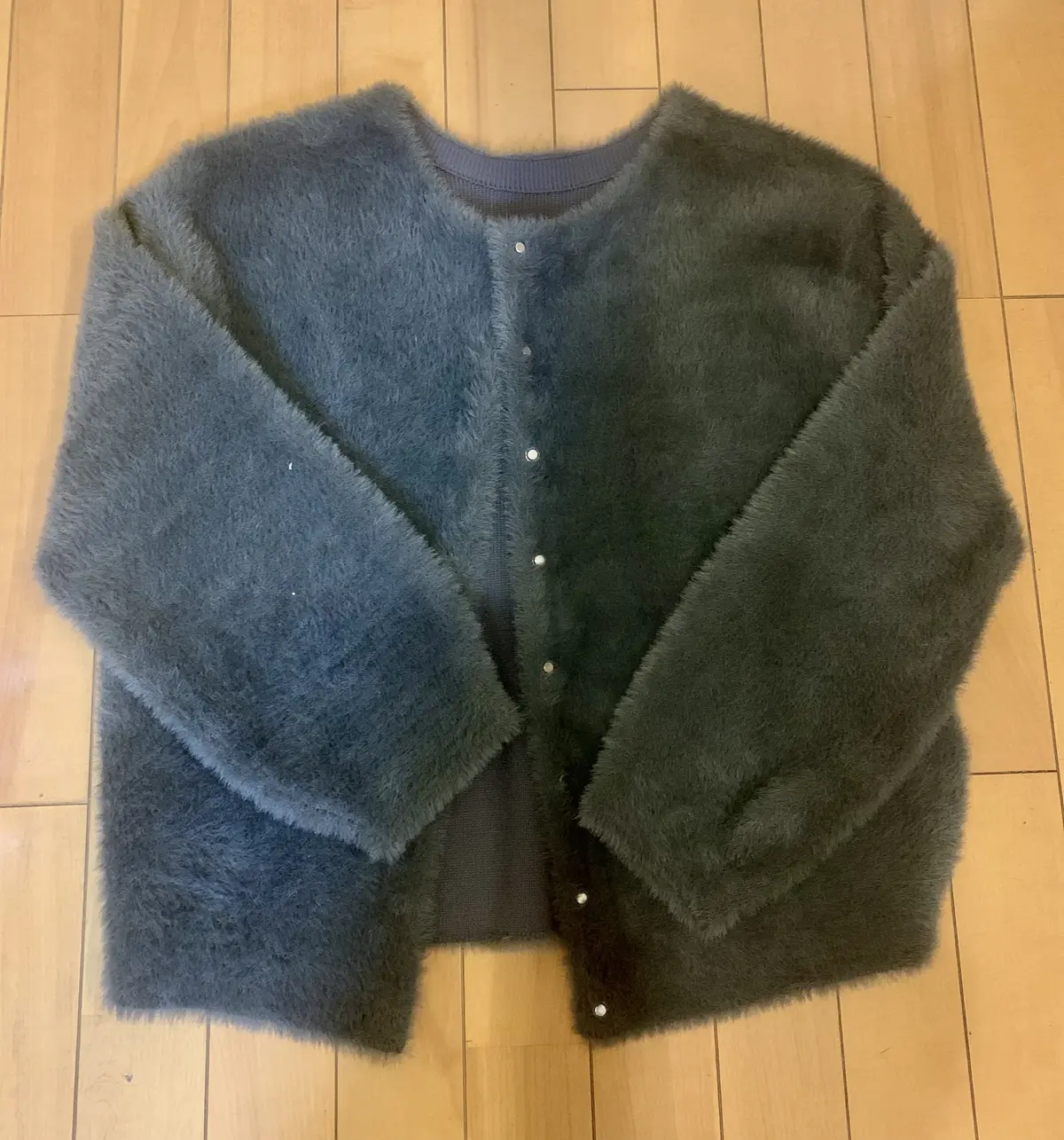 PLST フェザーヤーン2WAYカーディガン