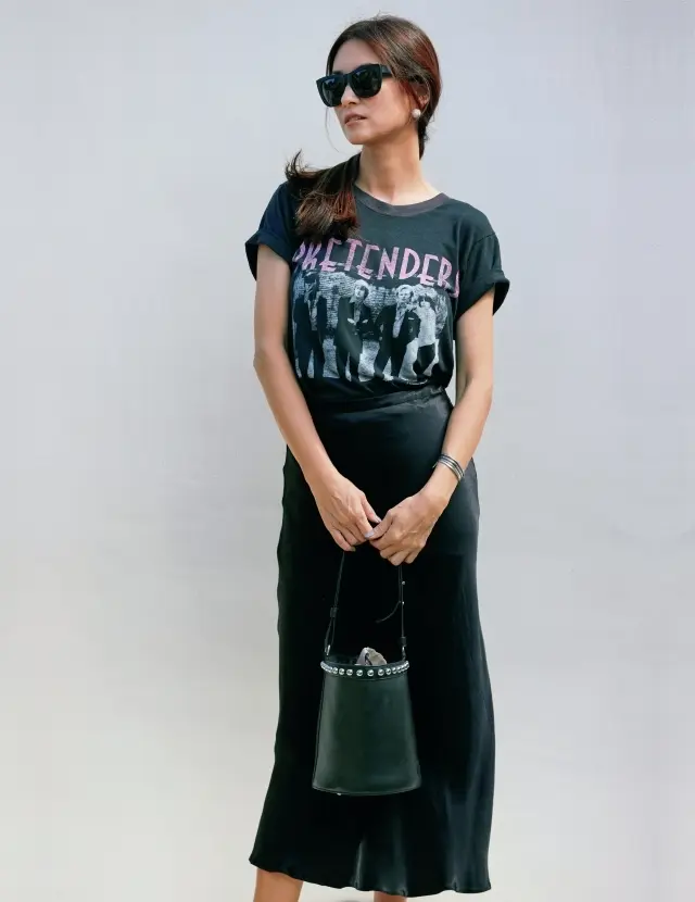 ヴィンテージTシャツを美ボトムでアップグレード