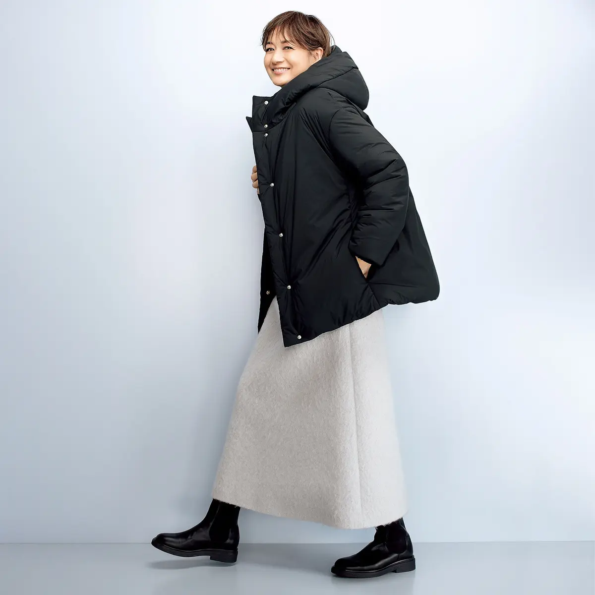 富岡佳子さんがまとう「HERNO」あったの画像_2