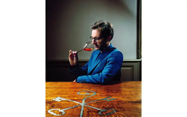 醸造最高責任者のヴァンサン・シャプロン氏。