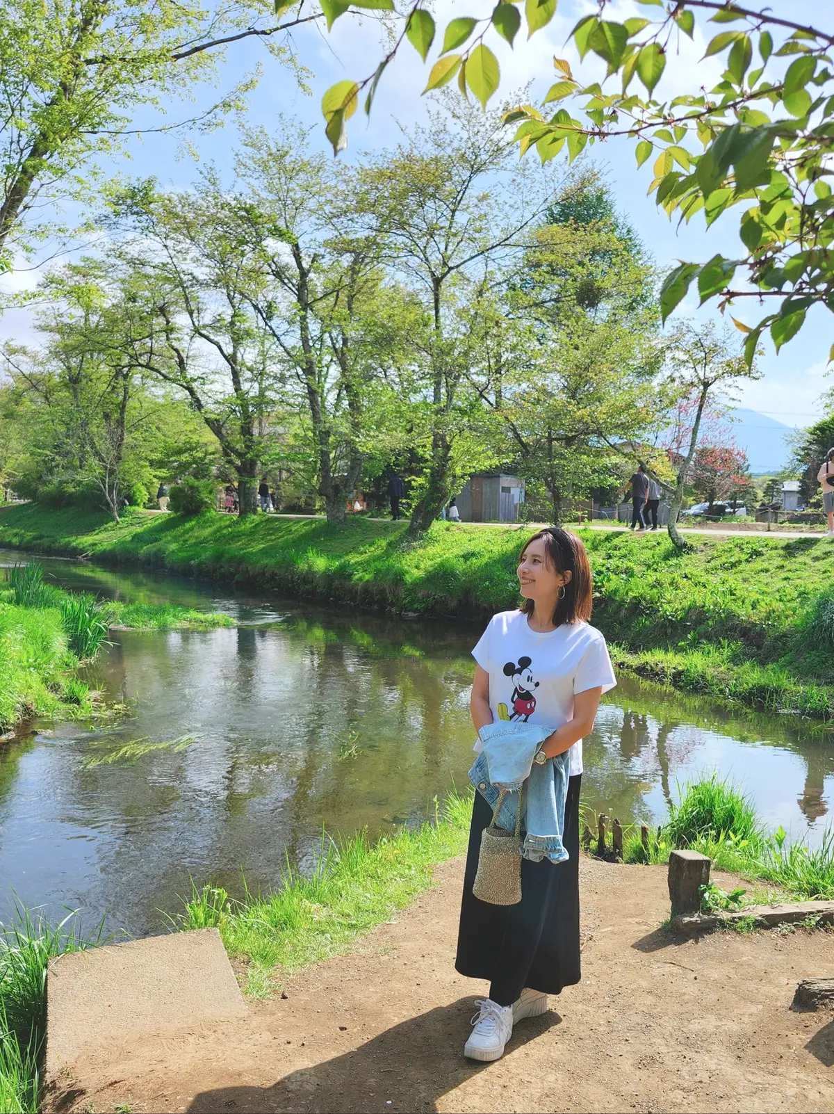 PUMA、プーマ、スニーカー、白スニーカー、40代ファッション、ZARA、ザラ、Tシャツ、アンテプリマ、スタイルデリ、セッキオスティローゾ 、UNIQLO、ユニクロ、忍野八海