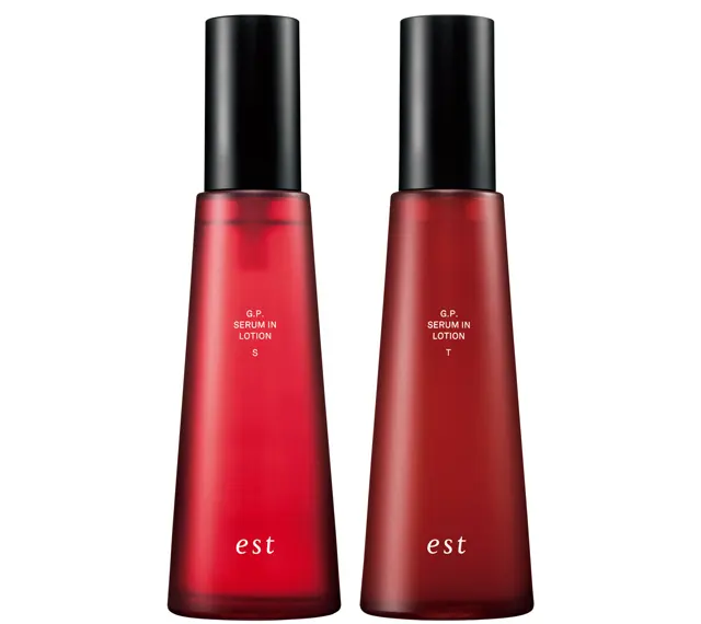 エストG.P. セラムイン ローション （右）T・（左）S（医薬部外品）各140㎖ ￥13,200／エスト