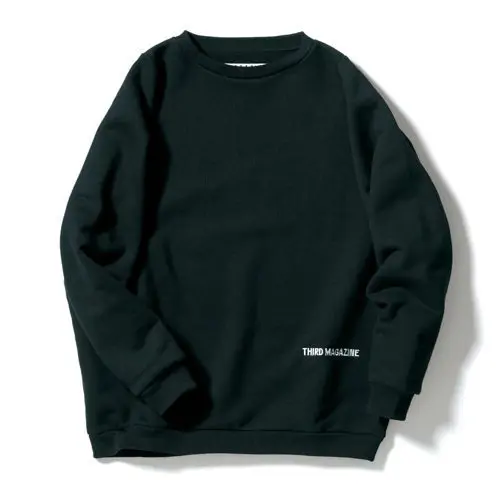 戸野塚かおる×THIRD MAGAZINE ロゴ刺繍スウェットプルオーバー