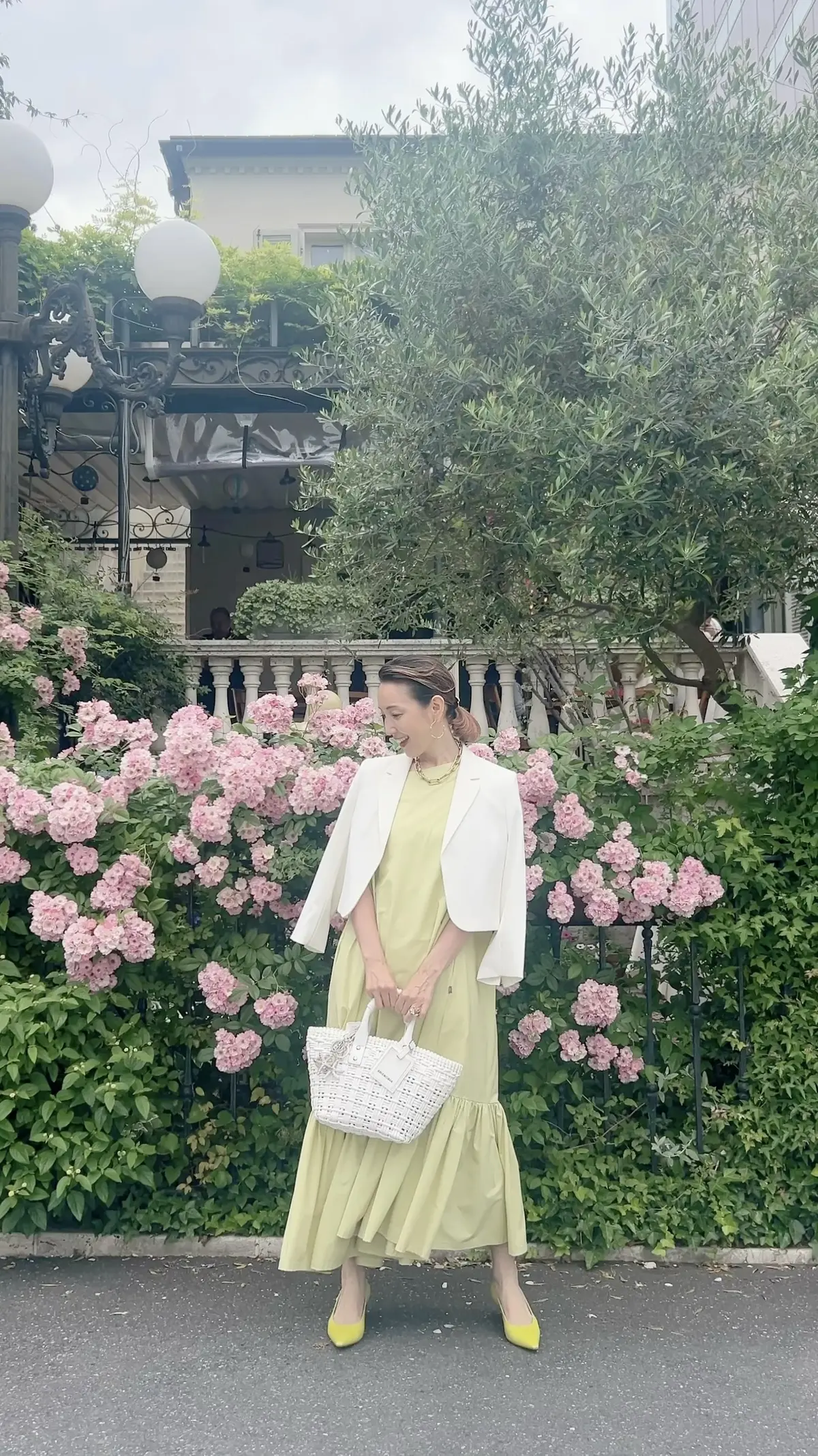 初夏コーデ☆パステルライムのワンピースでの画像_1