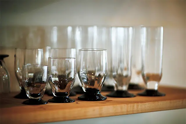 徹さんがパリで大人買いしたというドームのグラス類