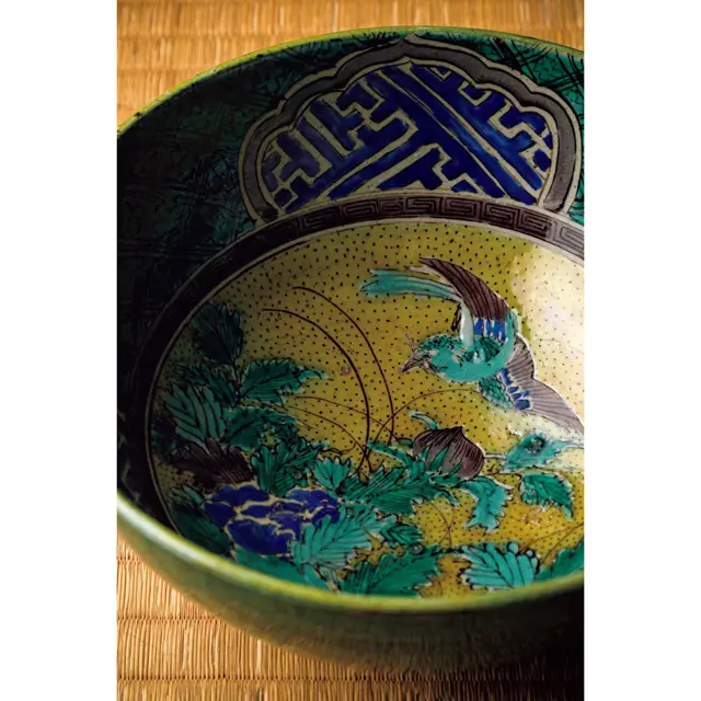 『青手九谷 松山窯 大鉢』￥70,0 00。