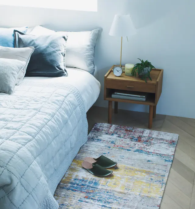 絵画のような絨毯で一日の始まりと終わりを心地よく