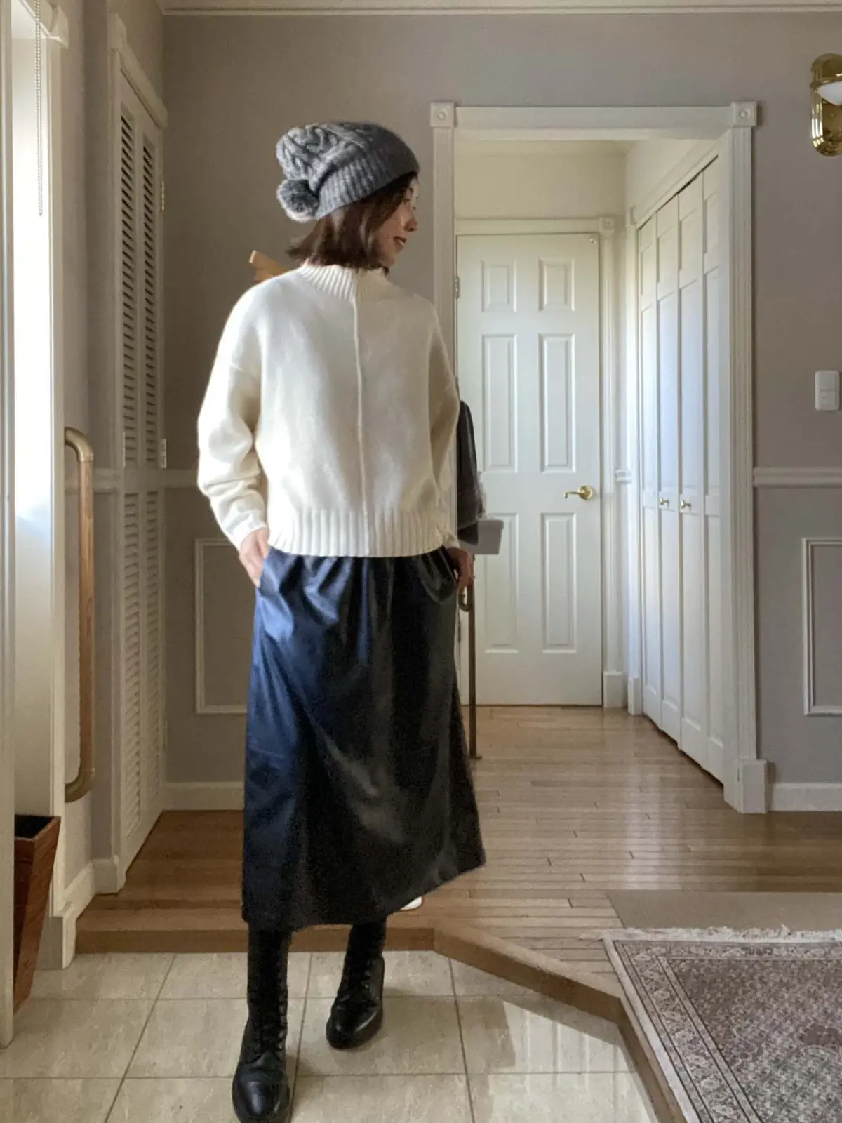 気軽に楽しめるエコレザースカートの画像_1