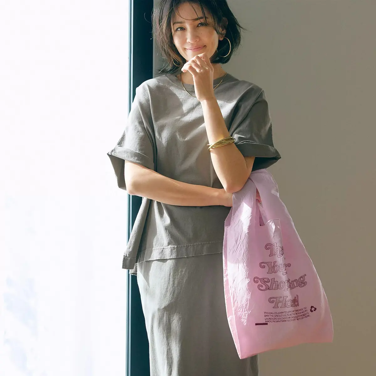 徳原文子×OPEN EDITIONS THANK YOUショッピングバッグ