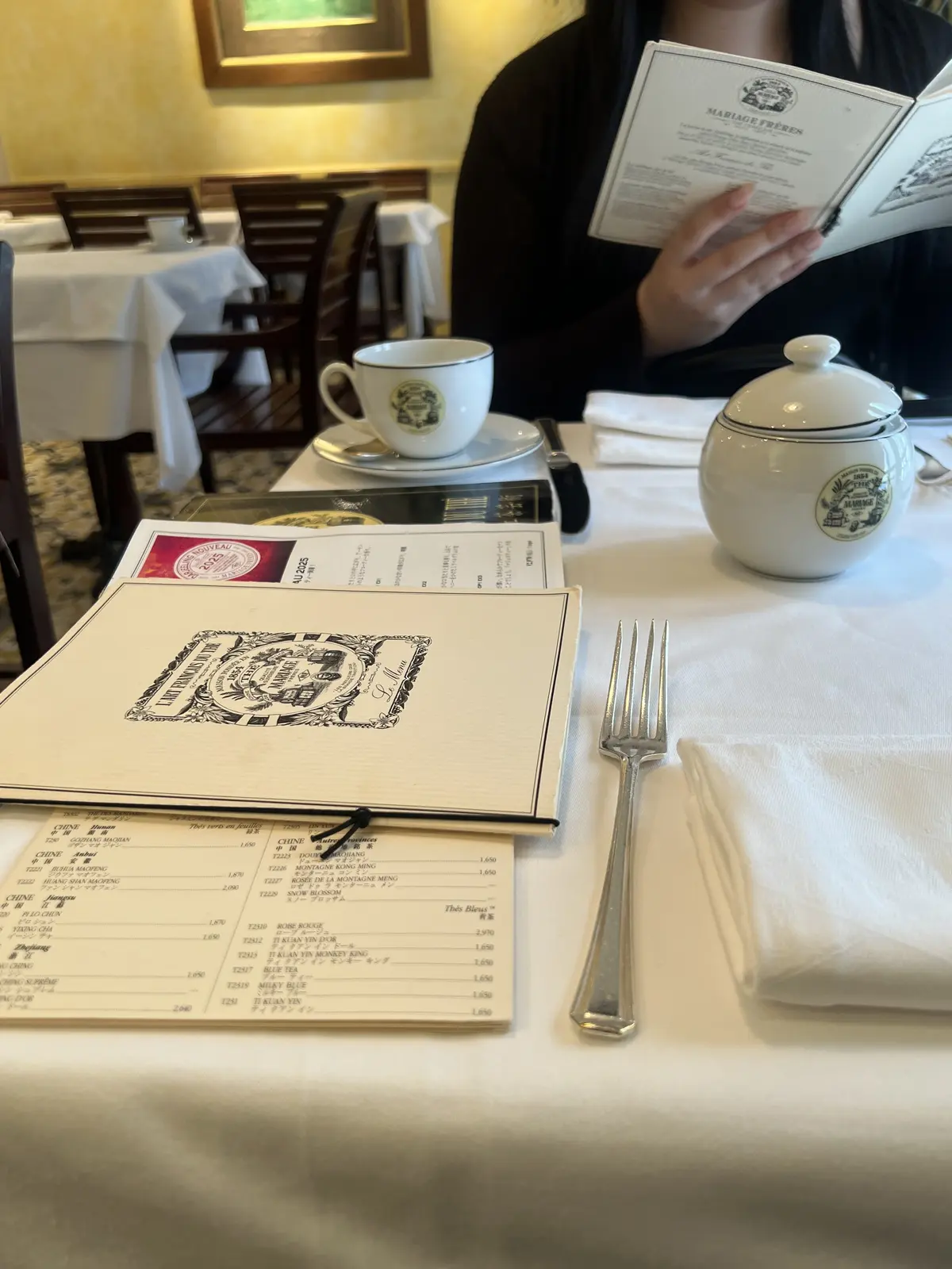 紅茶のメニューもいっぱい