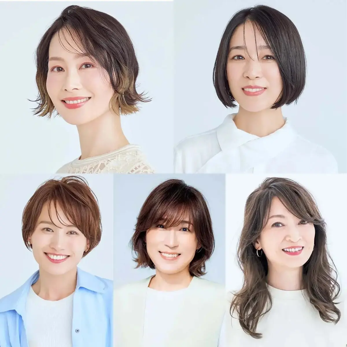 【40代・50代に人気の髪型カタログ】おばさんぽくなりたくない！若見えがかなうショート・ボブ・ミディアム・ロング別ヘアスタイル