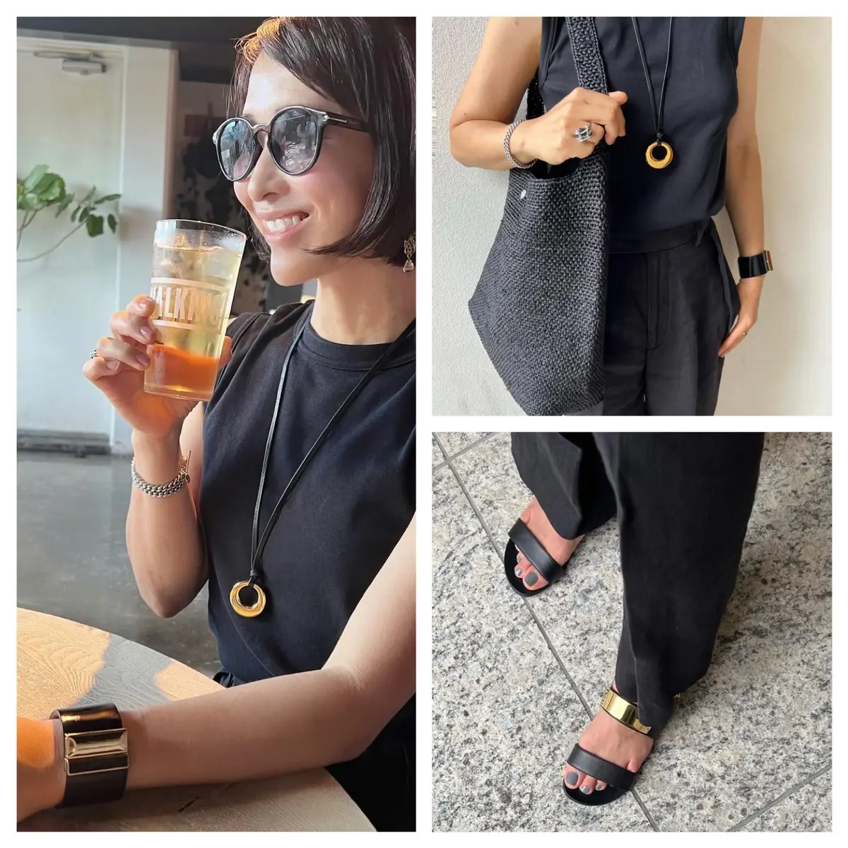 夏の黒パンツ3スタイル‼︎の画像_8