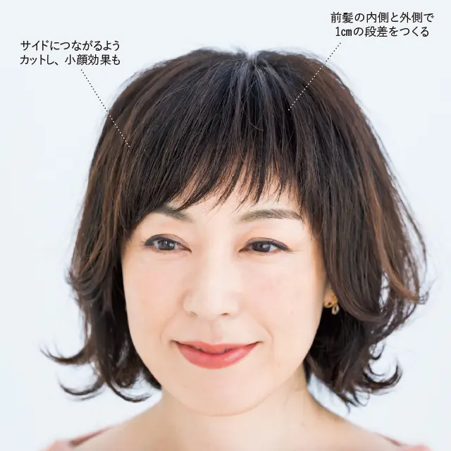 前髪を変えるだけで髪悩み解決！