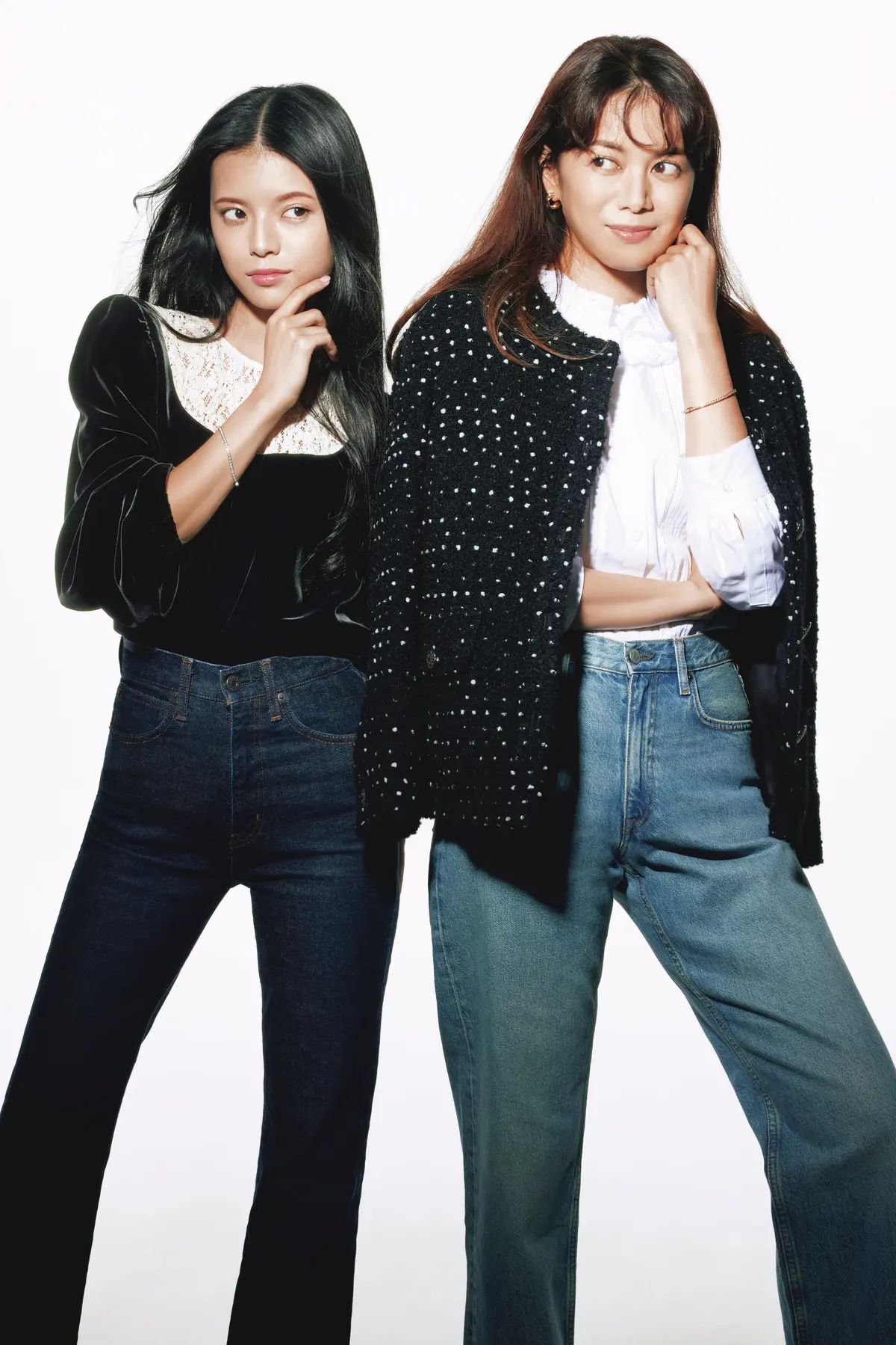 エクラ2025年12月号　中林美和さん、kanonさん親子