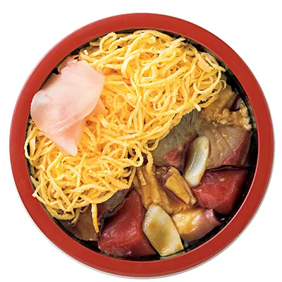 錦糸卵の下にお楽しみが！魚介たっぷりの「の画像_1