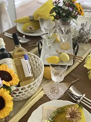 レモンとひまわりをメインに飾ります！