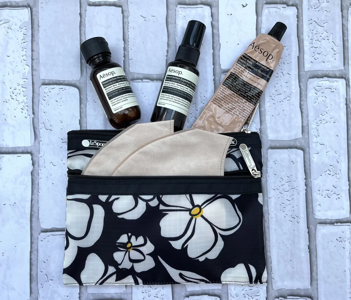 【エクラ4月号付録】レスポートサック × エクラ「大人の花柄ポーチ」