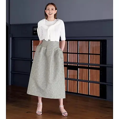 E by eclat ジャカードタックスカート ￥20,350