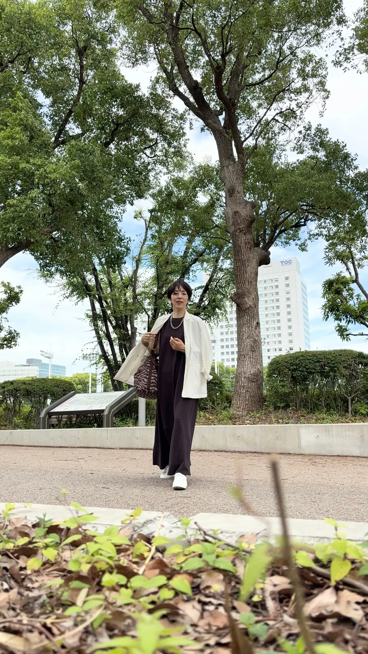 ５０代COCAワンピース＊ブラウンカラーの画像_2