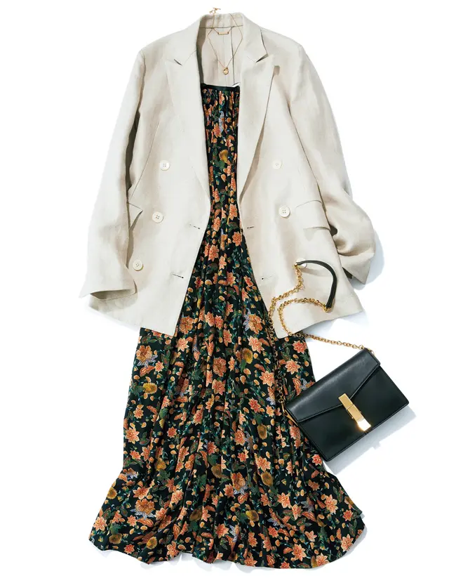 キャッチーでフェミニンな花柄は