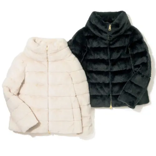 HERNO エコファーショート丈ダウン ￥108,000+税