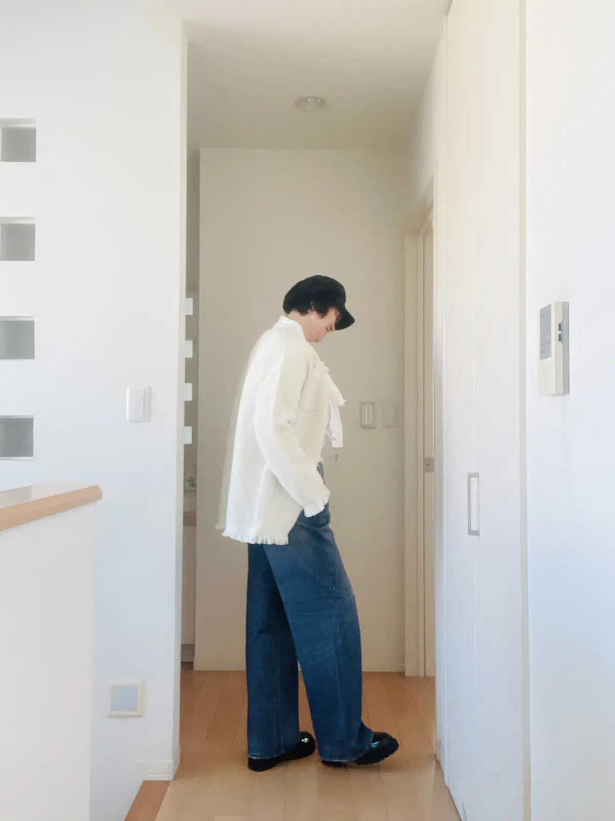 デニムプリントパンツ♡ツィード風ジャケッの画像_5