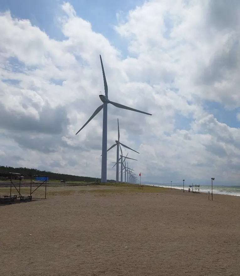 サンドクラフト会場釜谷浜の風力発電機