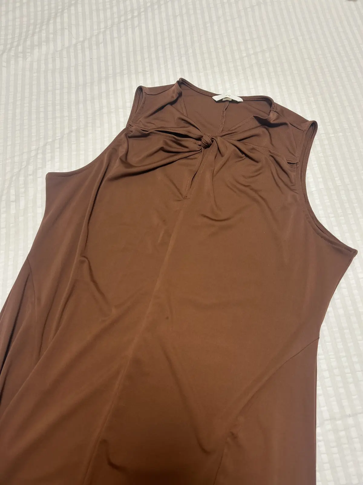 H&Mワンピース　H&Mブラウンワンピース